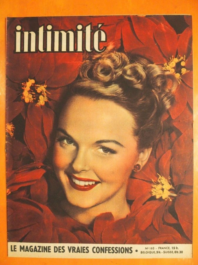 INTIMITE magazine side cover Issue 163 5 December 1948
