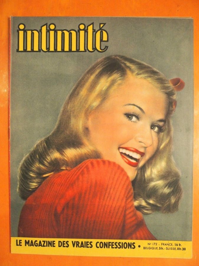 INTIMITE magazine side cover Issue 172 6 February 1949
