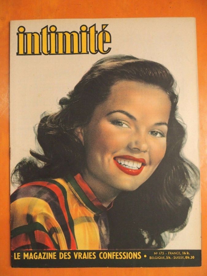 INTIMITE magazine side cover Issue 175 27 February 1949