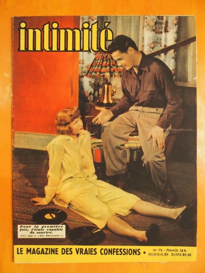 INTIMITE magazine side cover Issue 176 6 March 1949