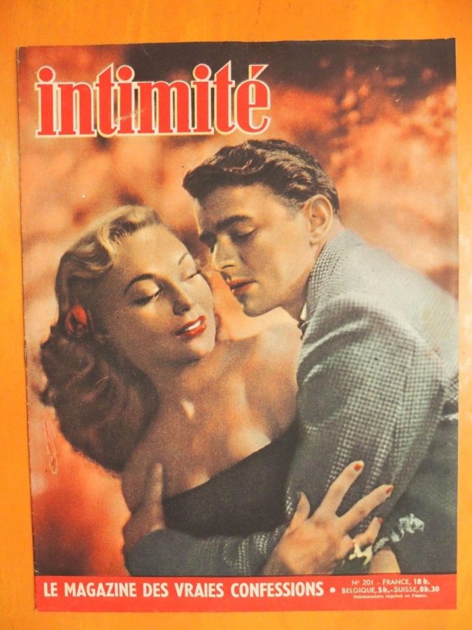 INTIMITE magazine side cover Issue 201 21 August 1949