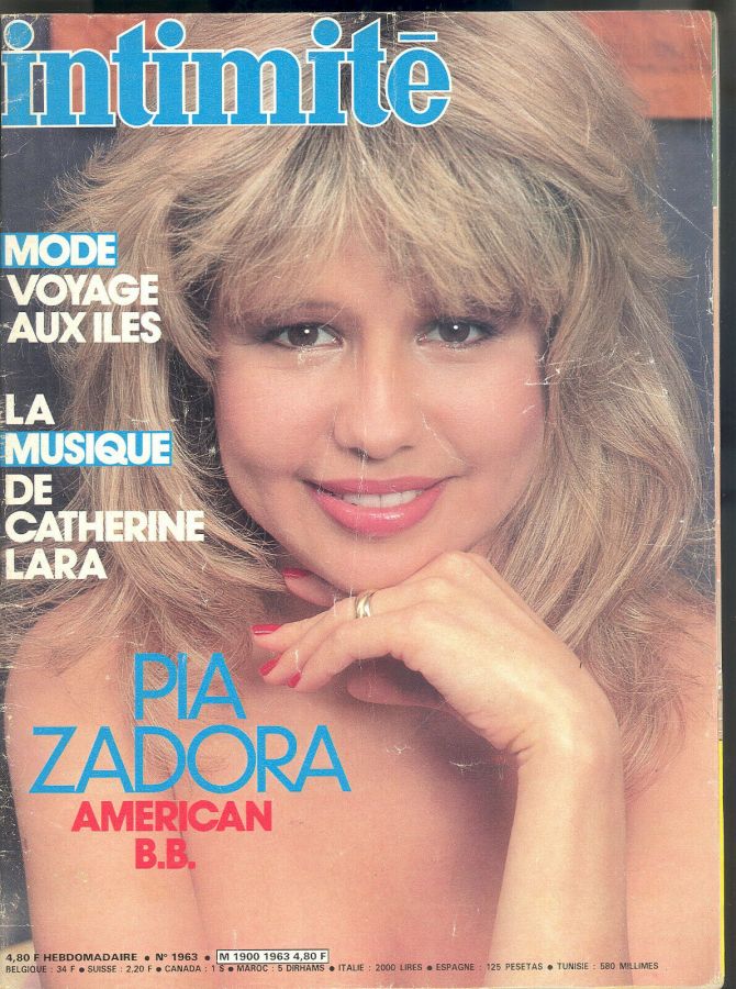 INTIMITE magazine side cover Issue 1963   1983