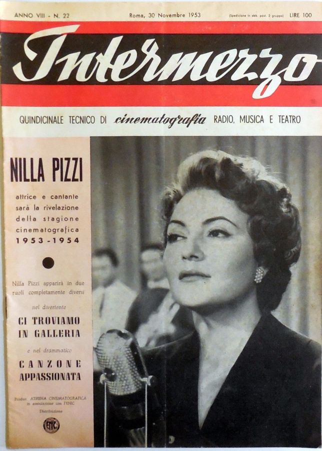 INTERMEZZO magazine side cover Issue 22 30 November 1953