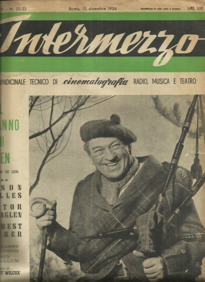 INTERMEZZO magazine side cover Issue 22-3 15 December 1954