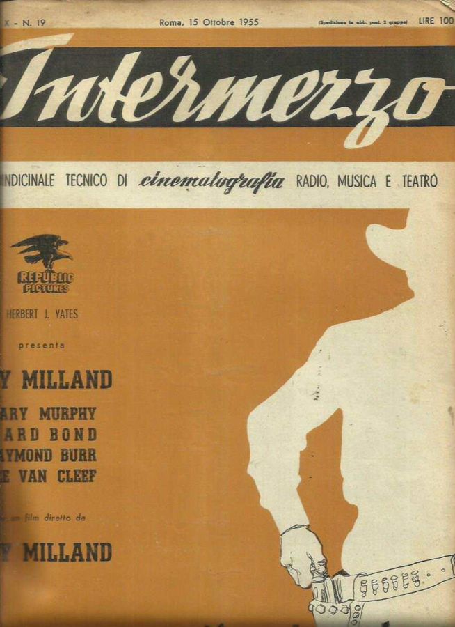 INTERMEZZO magazine side cover Issue 19 15 October 1955