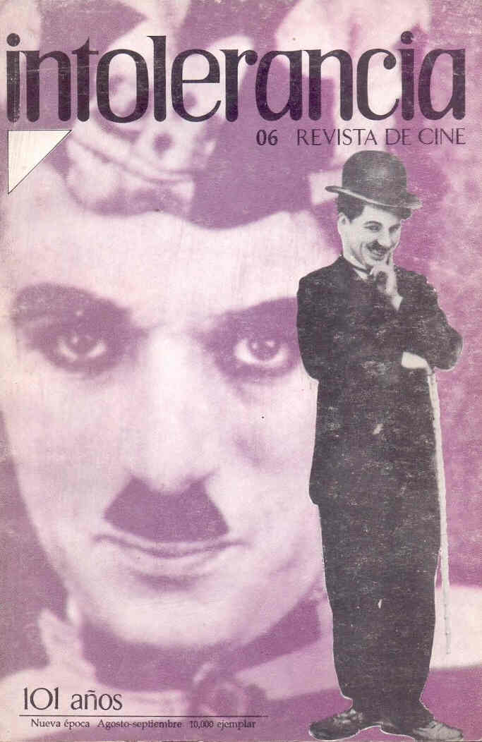 INTOLERANCIA magazine side cover Issue 6 August/September 1990