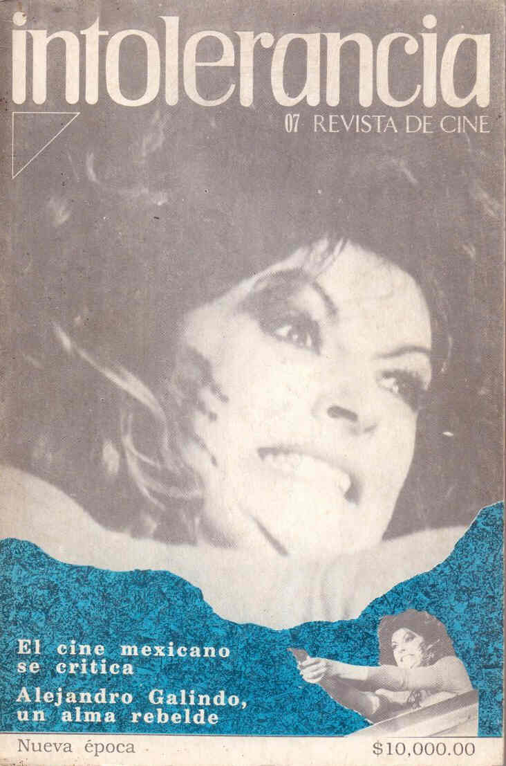 INTOLERANCIA magazine side cover Issue 7 November/December 1990