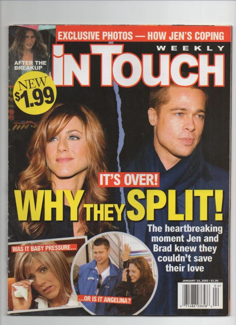 IN TOUCH magazine side cover 24 January 2005