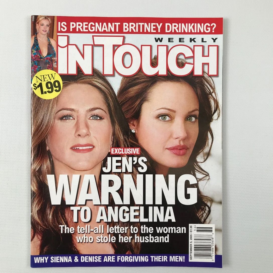IN TOUCH magazine side cover 5 September 2005