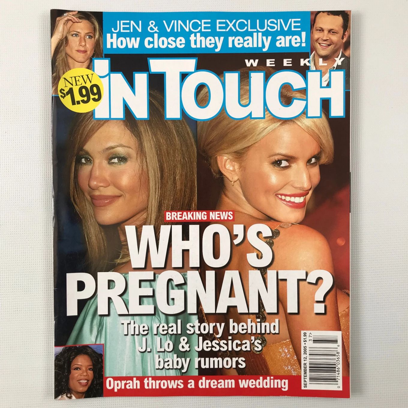IN TOUCH magazine side cover 12 September 2005