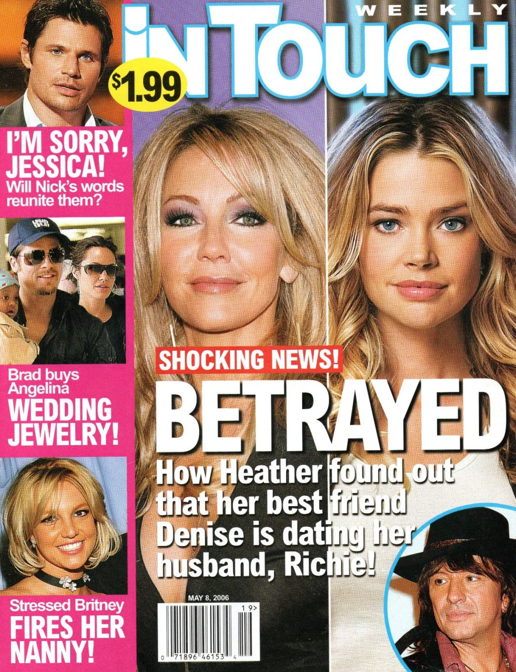 IN TOUCH magazine side cover 8 May 2006