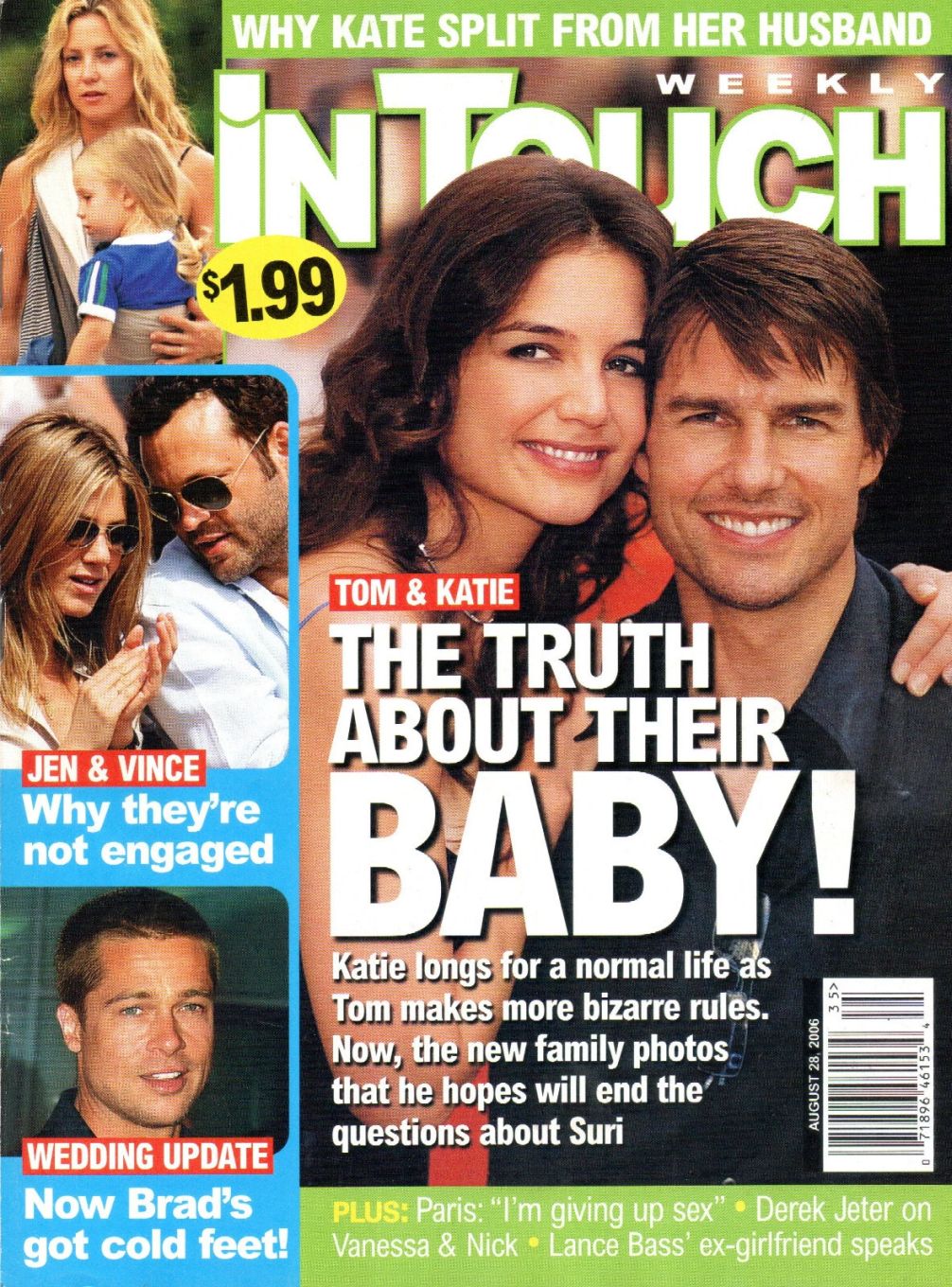IN TOUCH magazine side cover 28 August 2006
