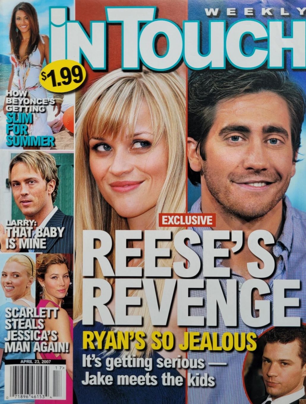 IN TOUCH magazine side cover 23 April 2007