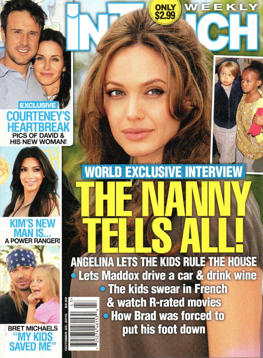 IN TOUCH magazine side cover 25 October 2010