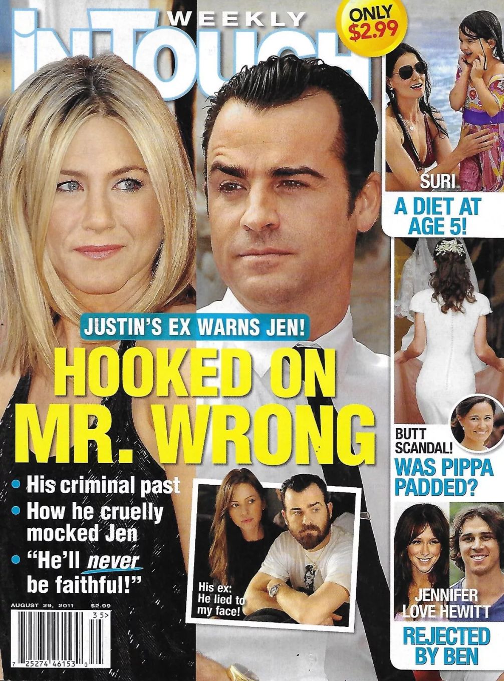 IN TOUCH magazine side cover 29 August 2011