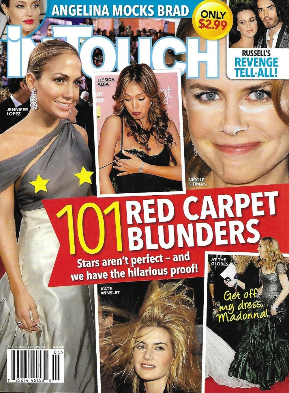 IN TOUCH magazine side cover 30 January 2012