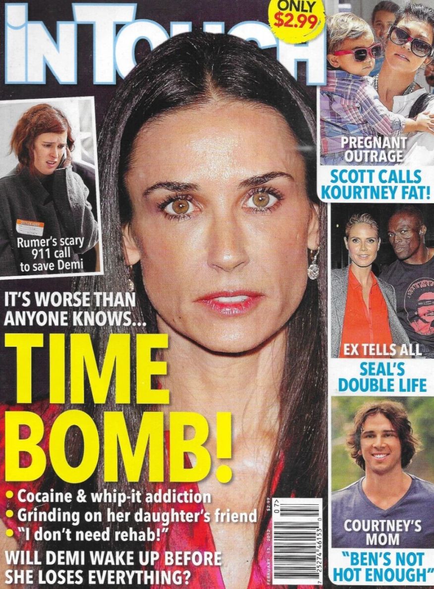 IN TOUCH magazine side cover 13 February 2012