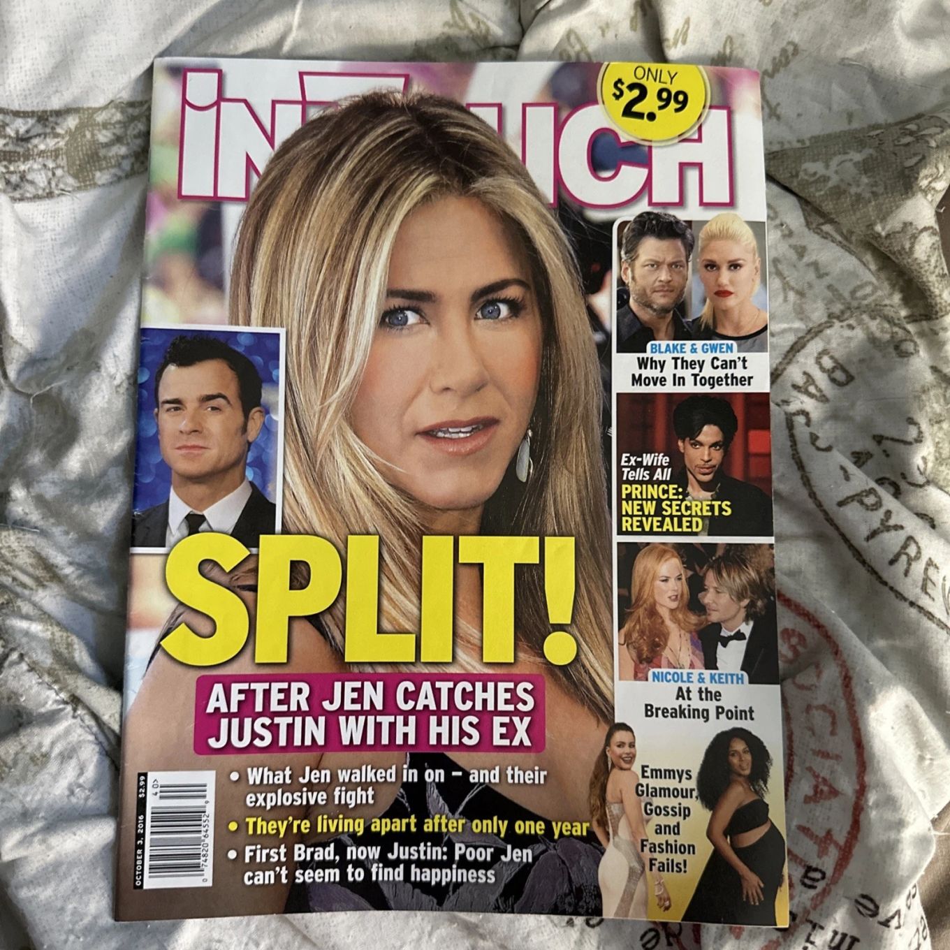 IN TOUCH magazine side cover 3 October 2016