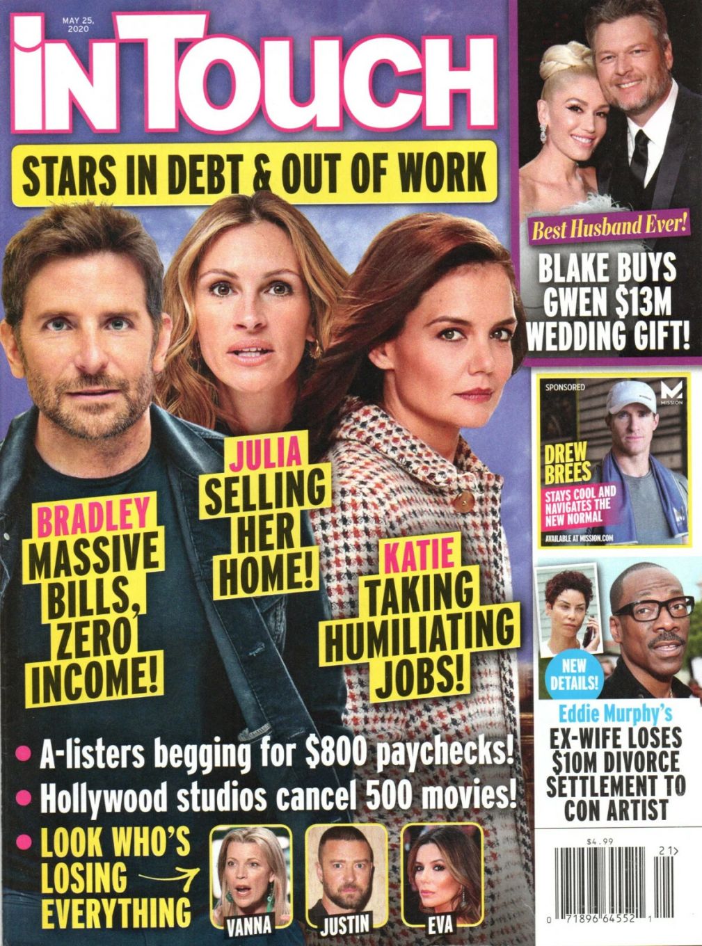 IN TOUCH magazine side cover 25 May 2020