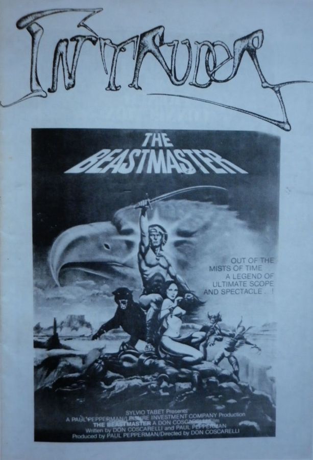 INTRUDER magazine side cover Issue 1  January 1981