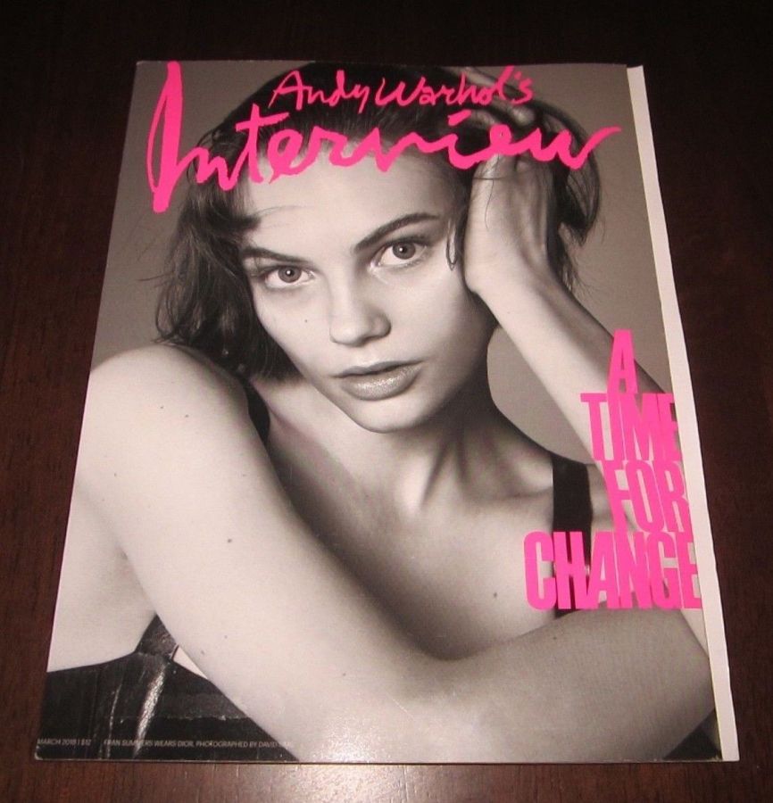 INTERVIEW magazine side cover  March 2018