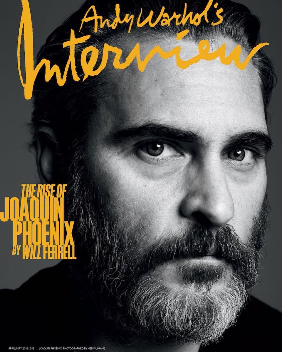 INTERVIEW magazine side cover  April/May 2018