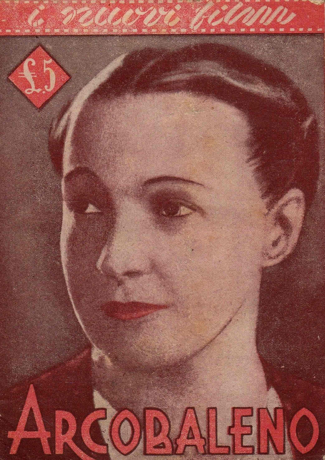 I NUOVI FILM magazine side cover  1938