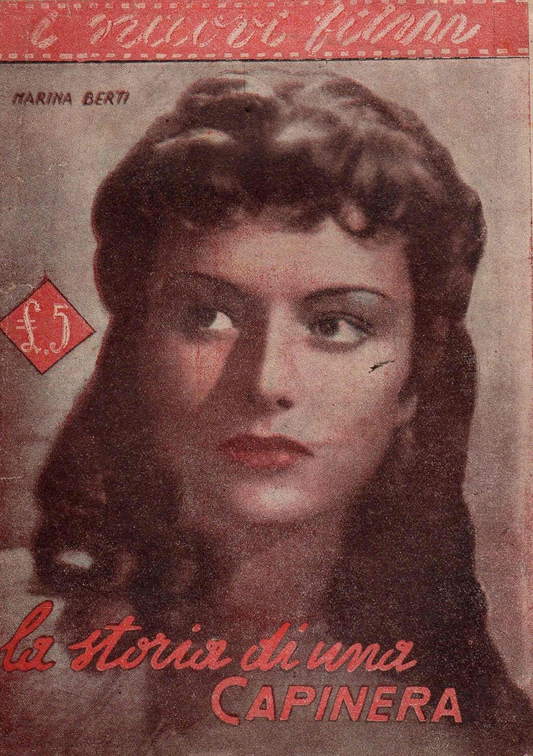 I NUOVI FILM magazine side cover  1938