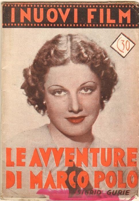 I NUOVI FILM magazine side cover Issue 11 5 June 1938