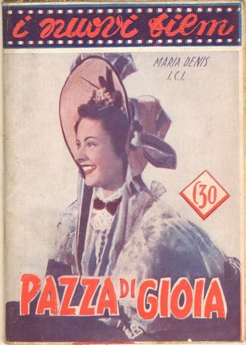 I NUOVI FILM magazine side cover Issue 110 24 April 1940