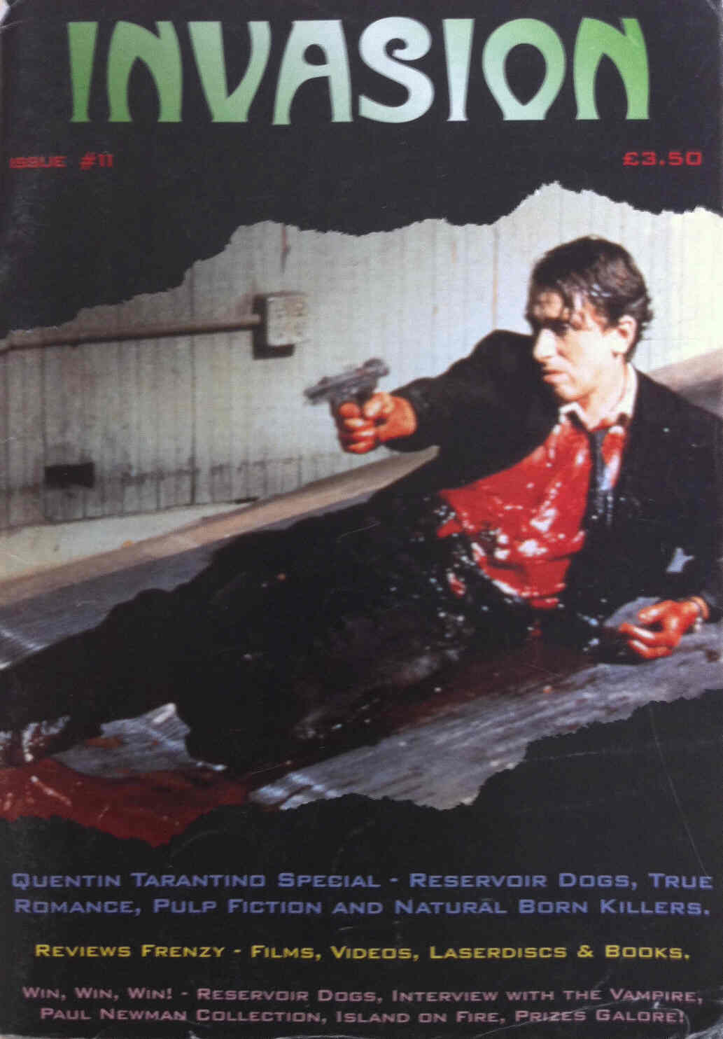 INVASION magazine side cover Issue 11 July 1995