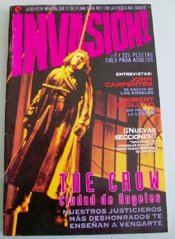INVASION (Es) magazine side cover Issue 7  1996