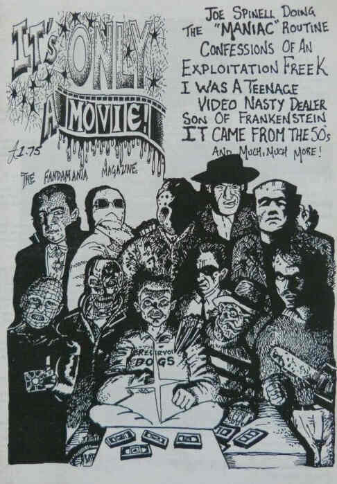 ITS ONLY A MOVIE UK magazine side cover October 1995