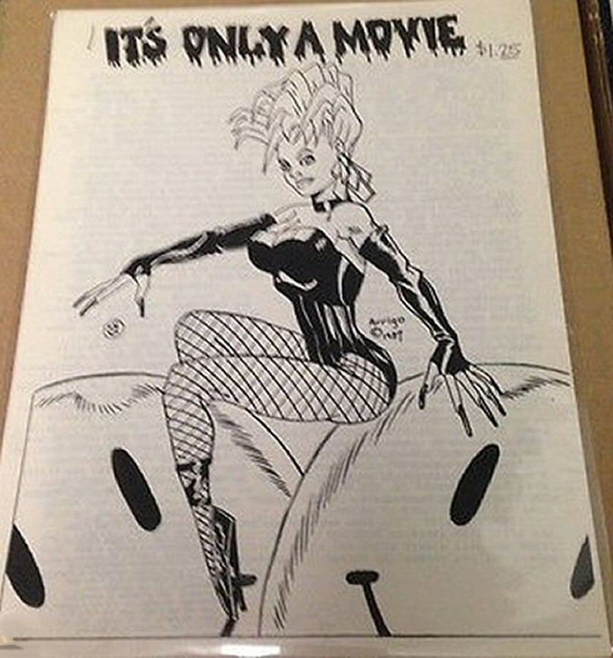 ITS ONLY A MOVIE magazine side cover   1987