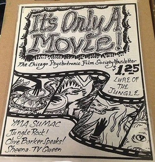 ITS ONLY A MOVIE magazine side cover   1987