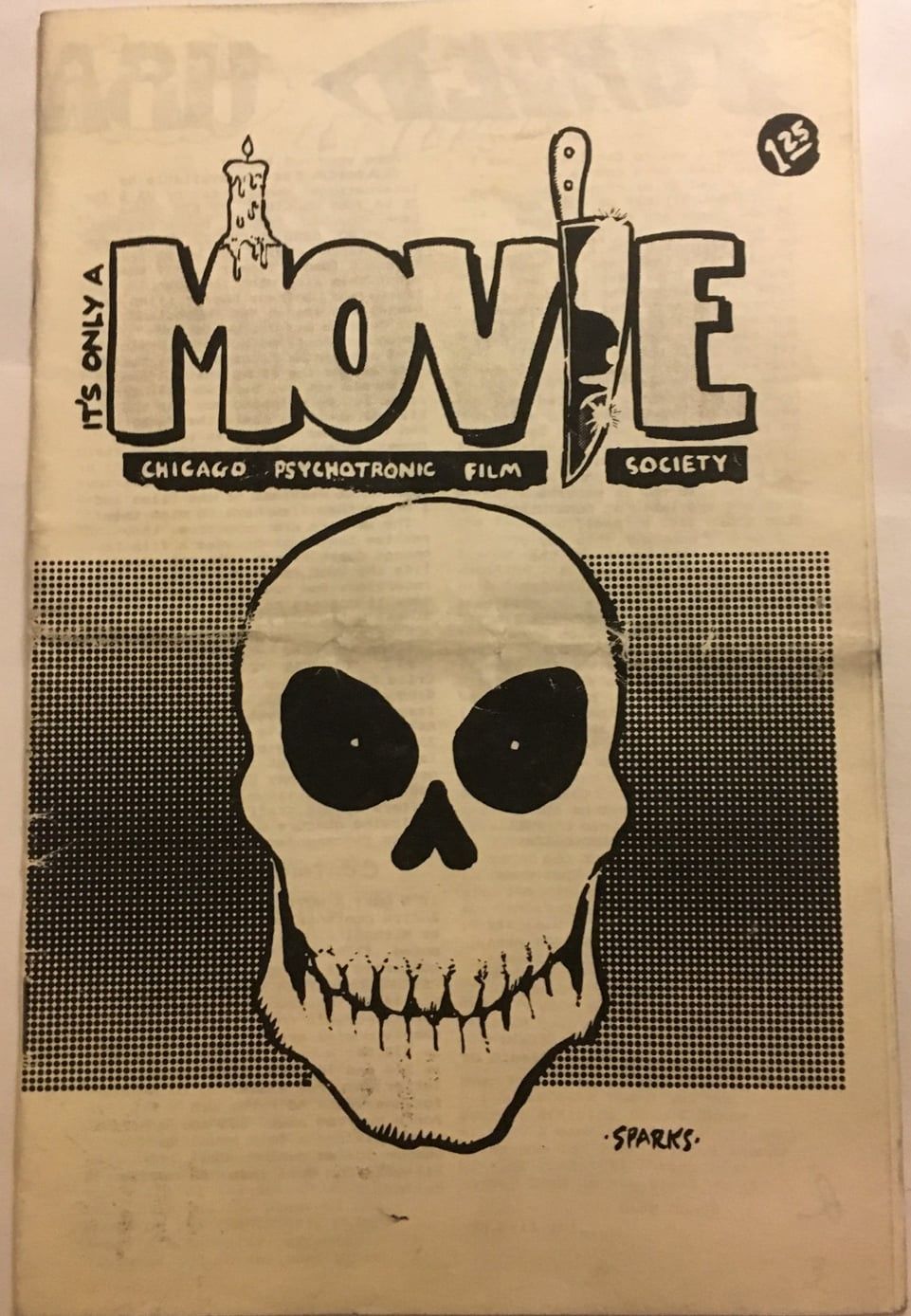 ITS ONLY A MOVIE magazine side cover   1987