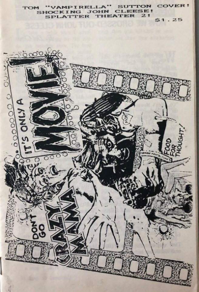 ITS ONLY A MOVIE magazine side cover   1987