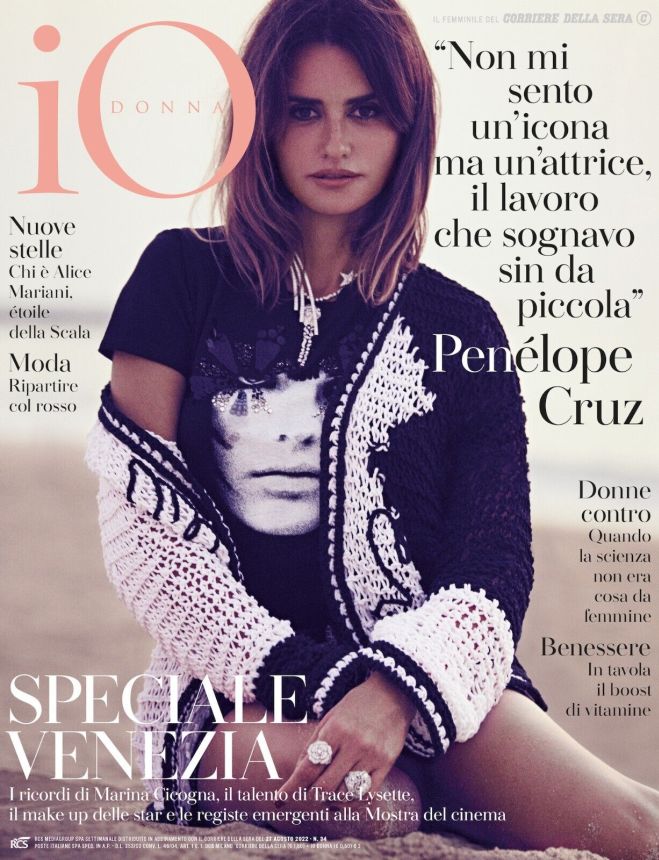 IO DONNA magazine side cover 22 August 2022