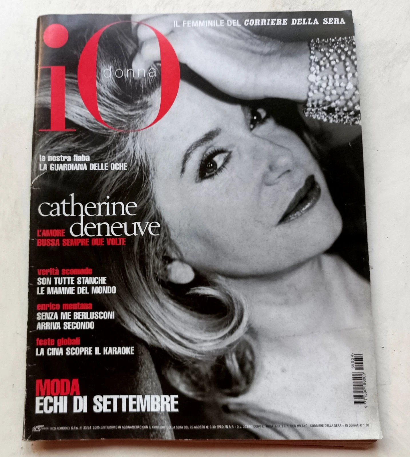 IO DONNA magazine cover Issue 33-4  August 2005