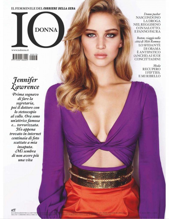 IO DONNA magazine side cover  March 2012
