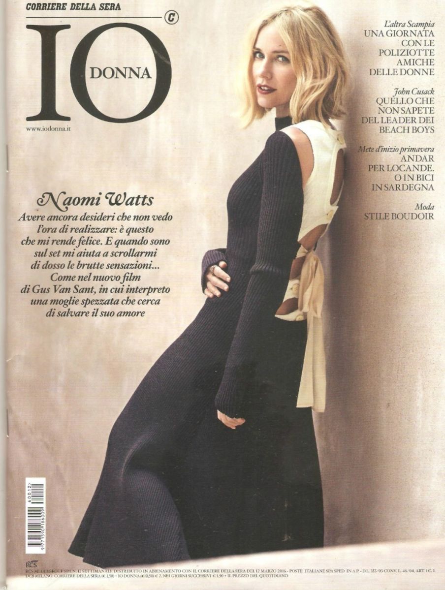 IO DONNA magazine side cover 12 March 2016