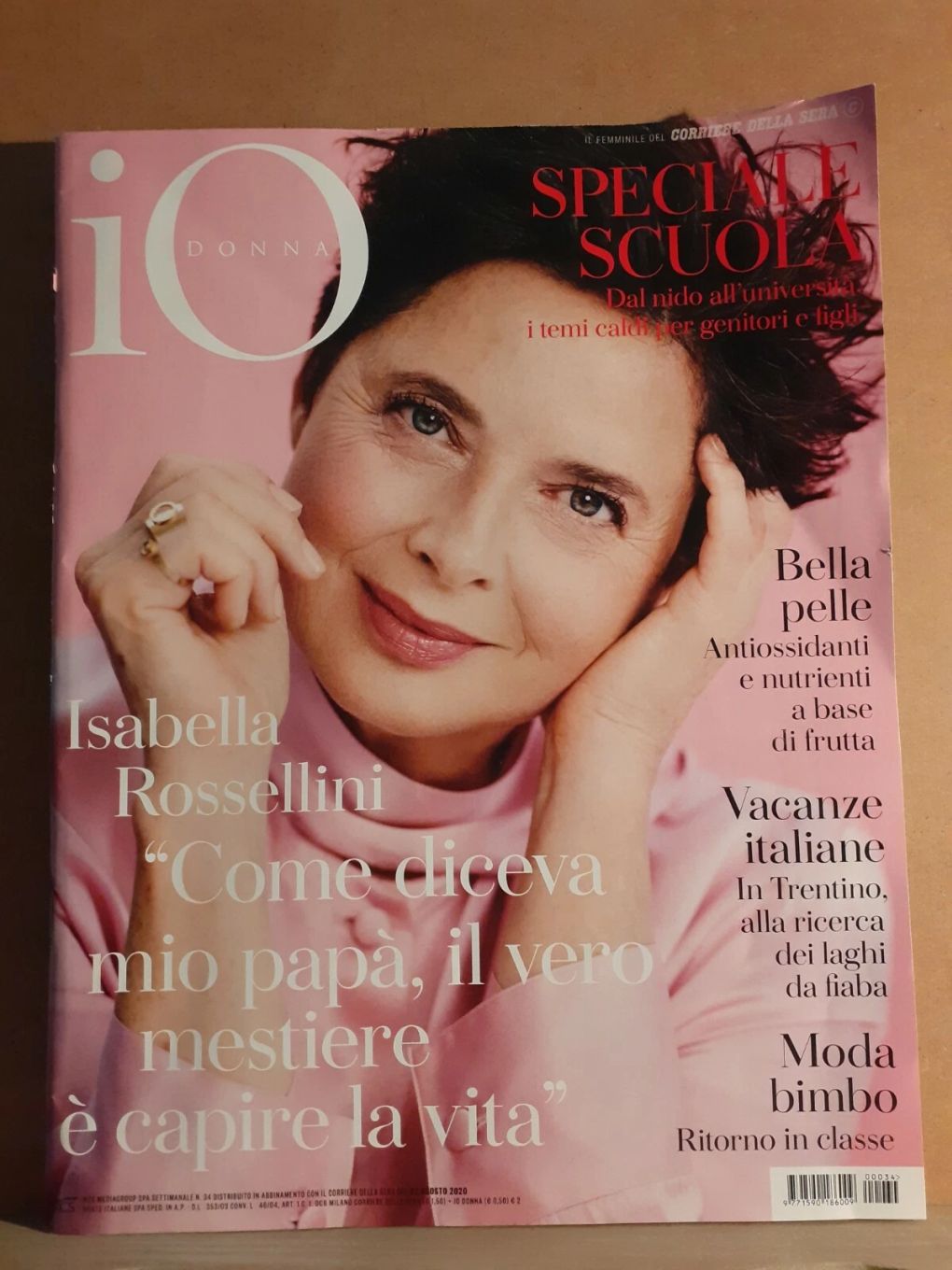 IO DONNA magazine side cover Issue 34 22 August 2020