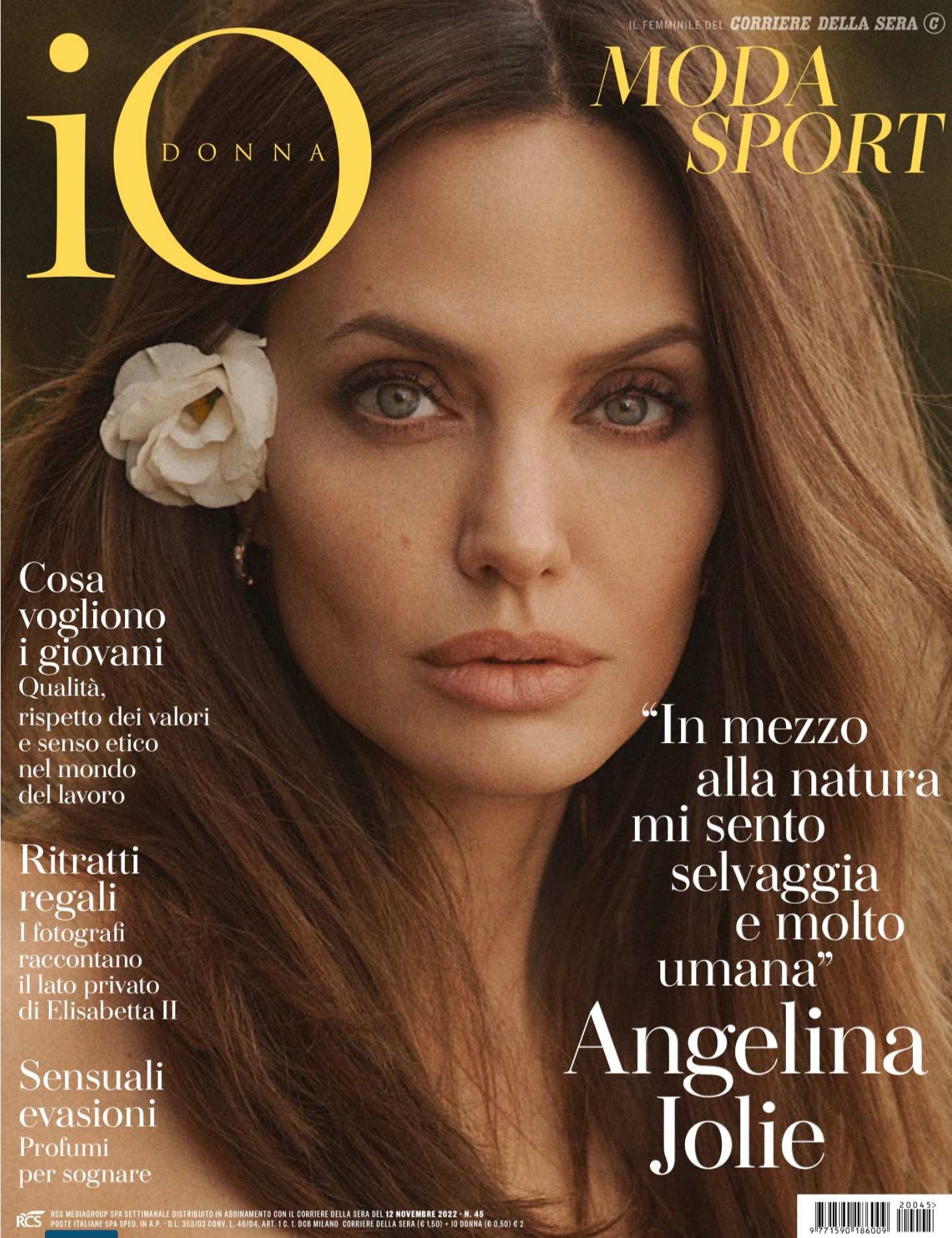 IO DONNA magazine side cover Issue 45 12 November 2022