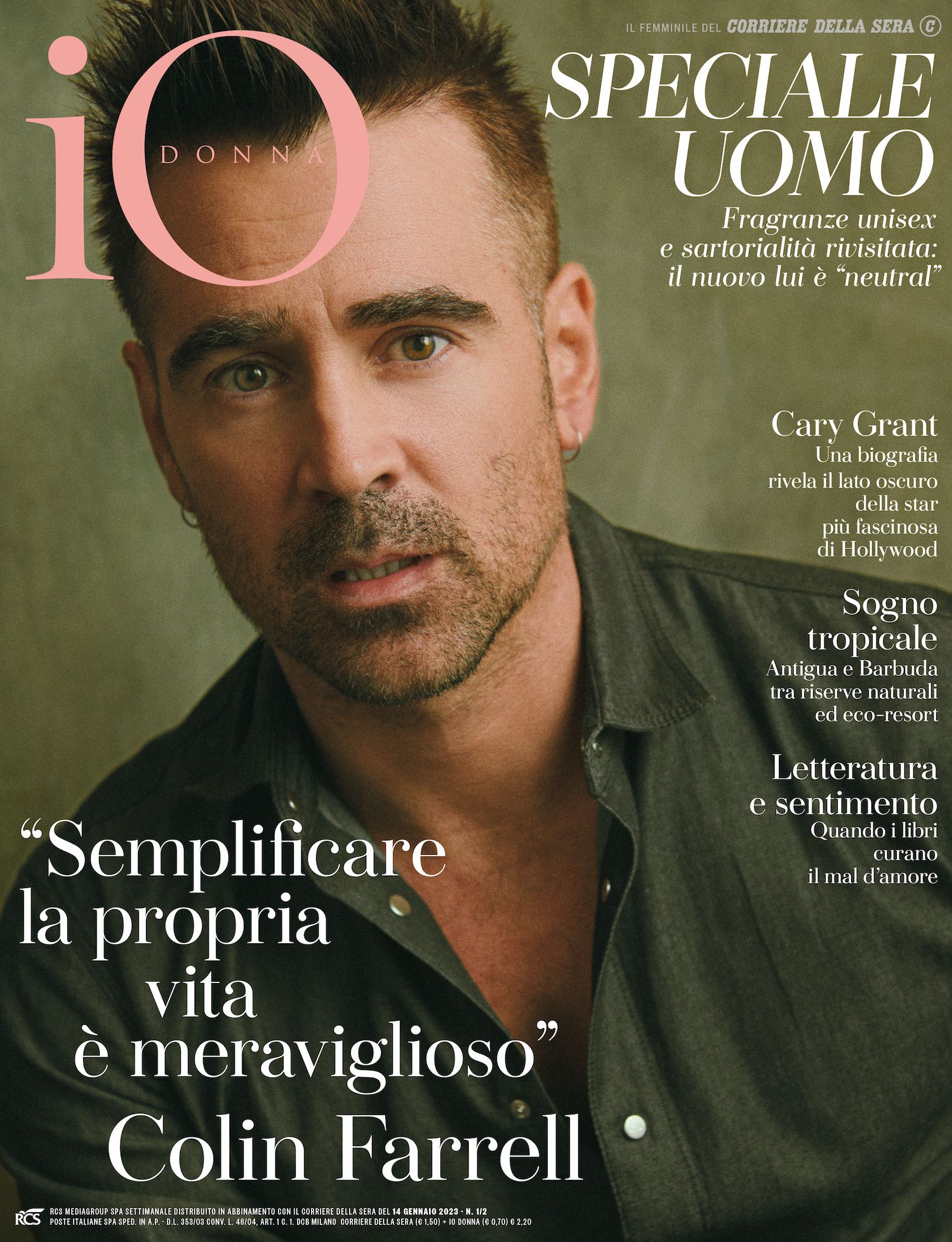 IO DONNA magazine side cover Issue 1-2 14 January 2023