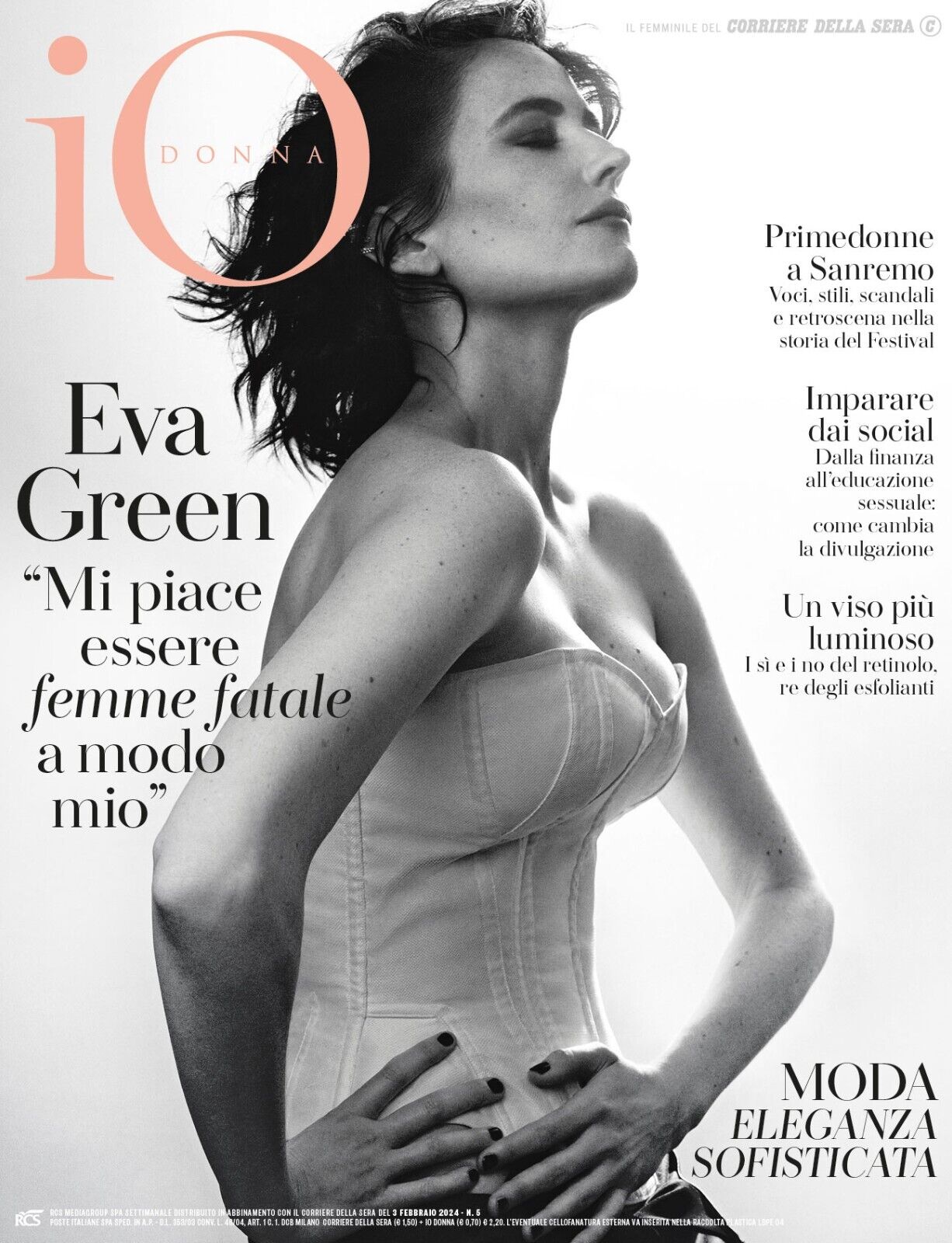 IO DONNA magazine side cover Issue 5 2 February 2024