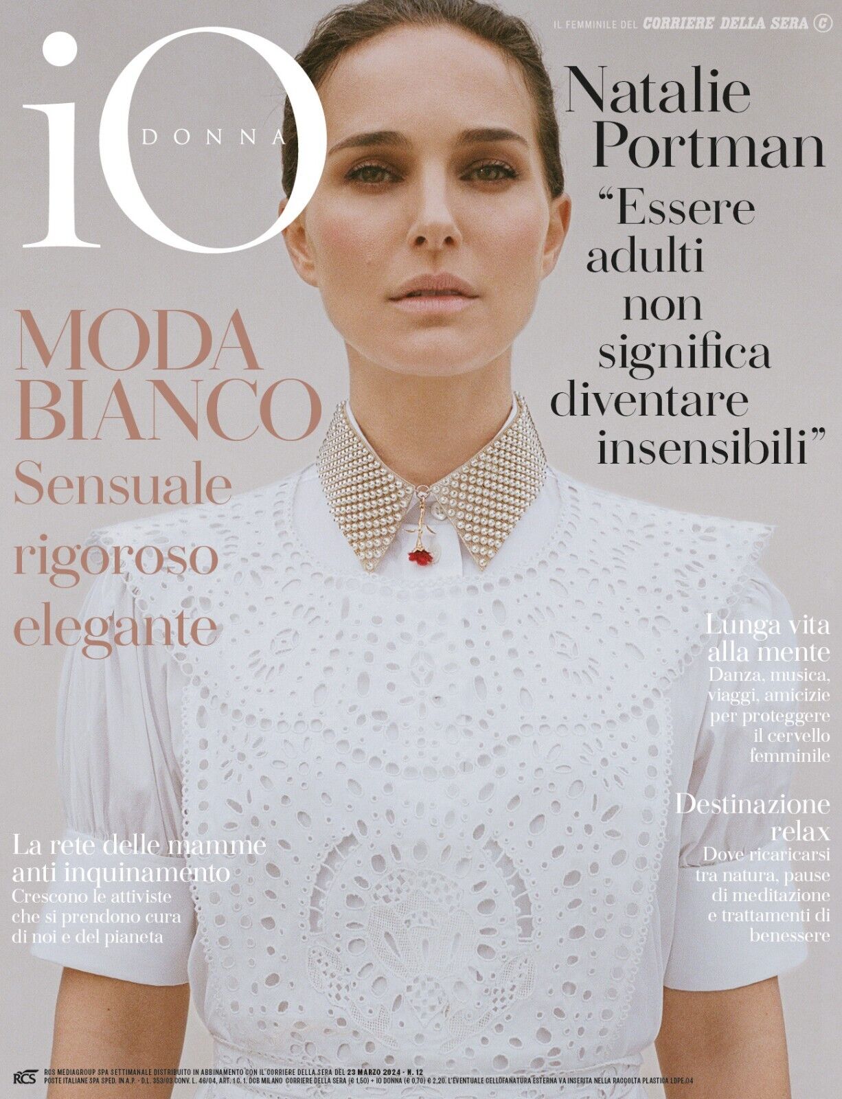 IO DONNA magazine side cover Issue 12 23 March 2024