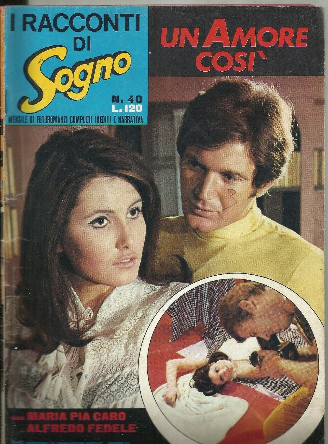 I RACCONTI DI SOGNO magazine side cover Issue 40   1969