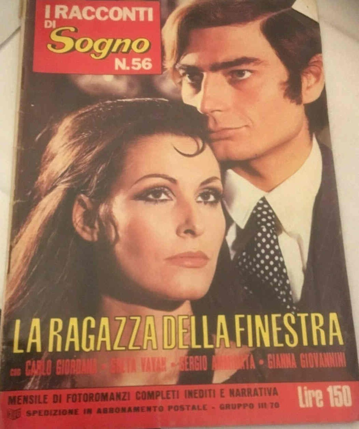 I RACCONTI DI SOGNO magazine side cover Issue 56   1970