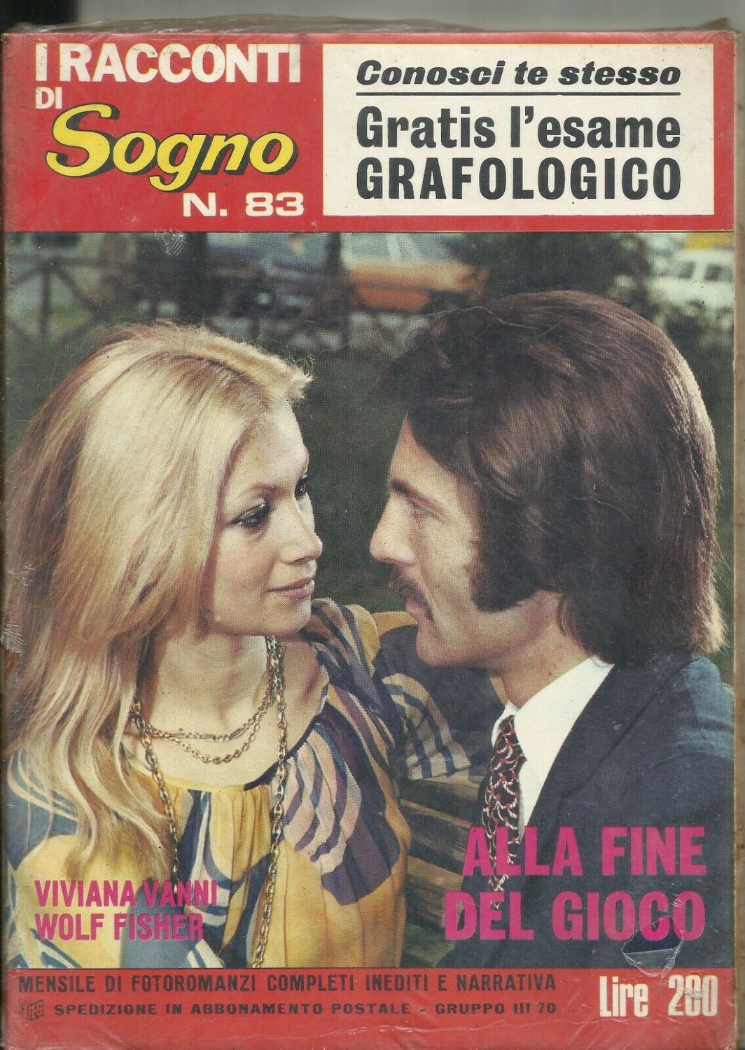 I RACCONTI DI SOGNO magazine side cover Issue 83   1972