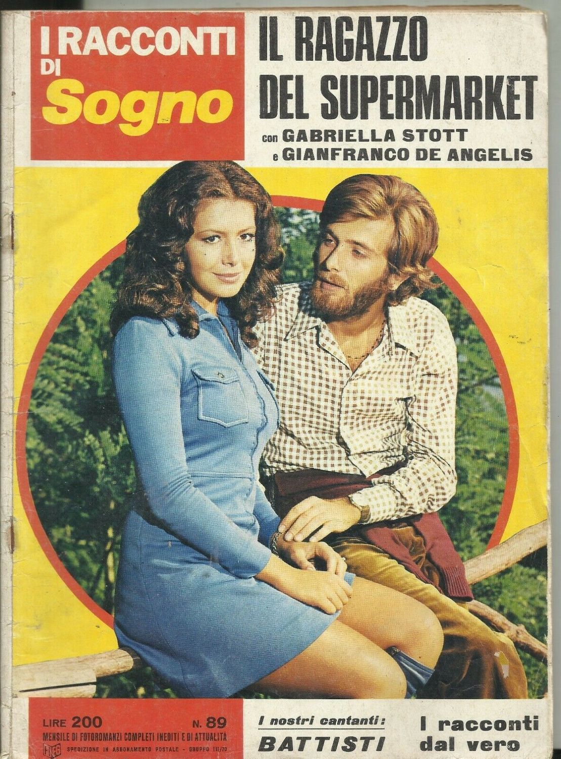 I RACCONTI DI SOGNO magazine side cover Issue 89   1973